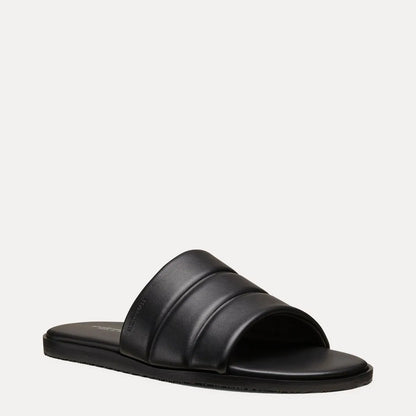 Men's Brentin Slide Sandal - Black Leather