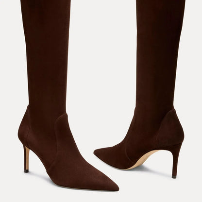 Stuart Power Knee-High Boot 75 - Walnut Brown