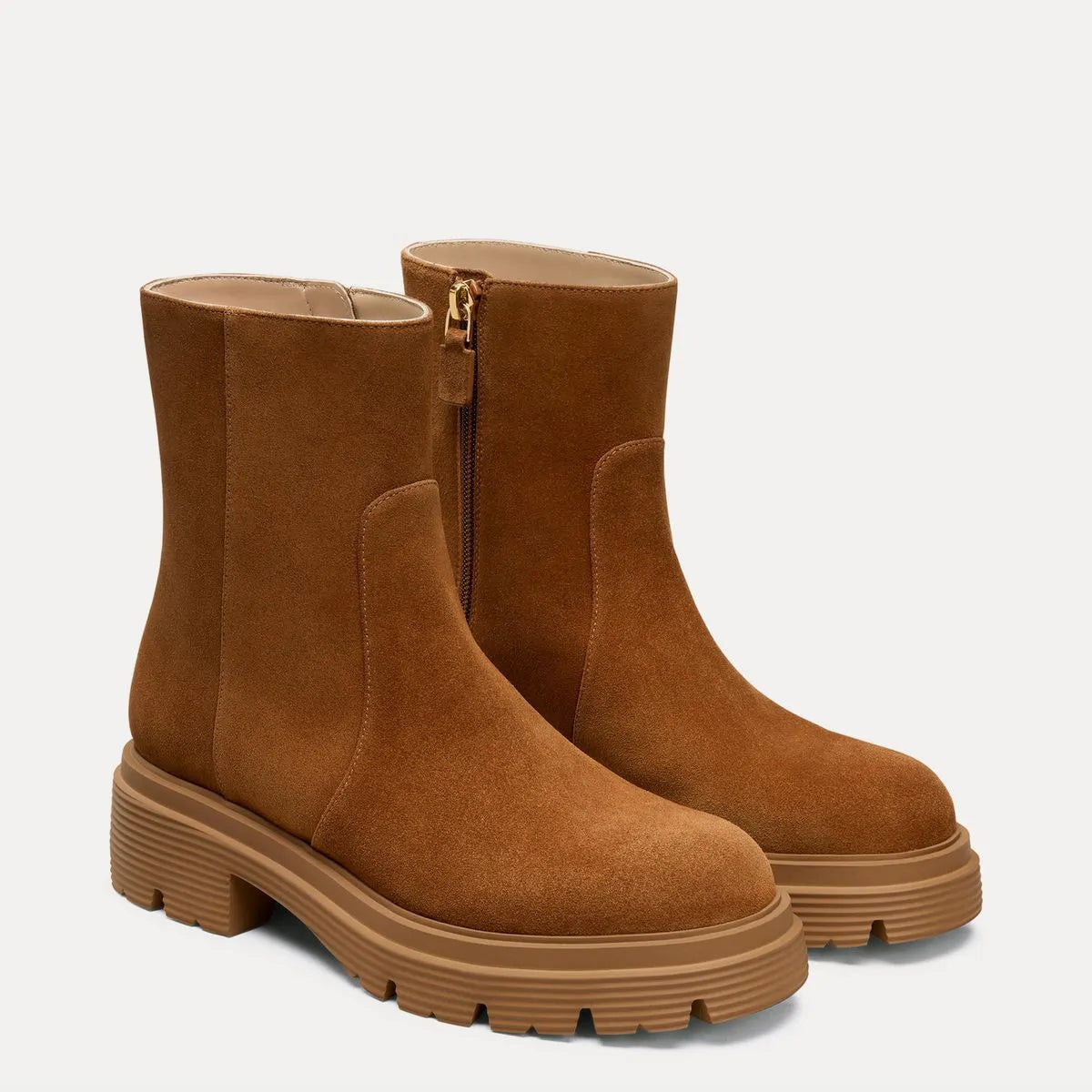 Hudson Lite Zip Bootie - Doe Brown Suede