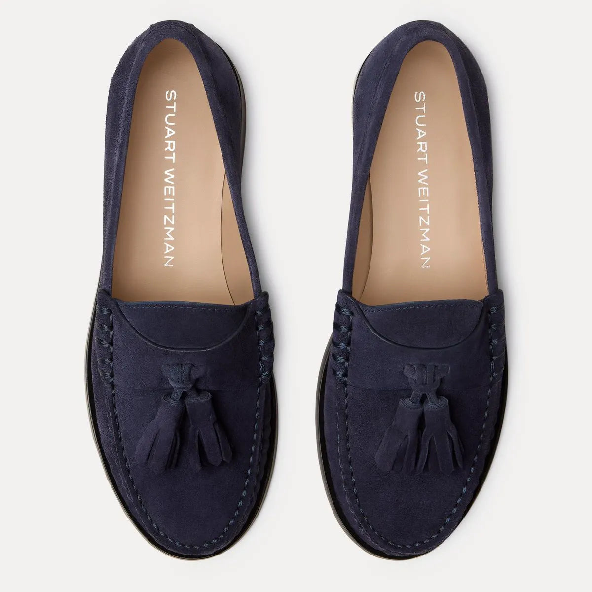 Lottie Tassel Loafer - Navy Blue Suede
