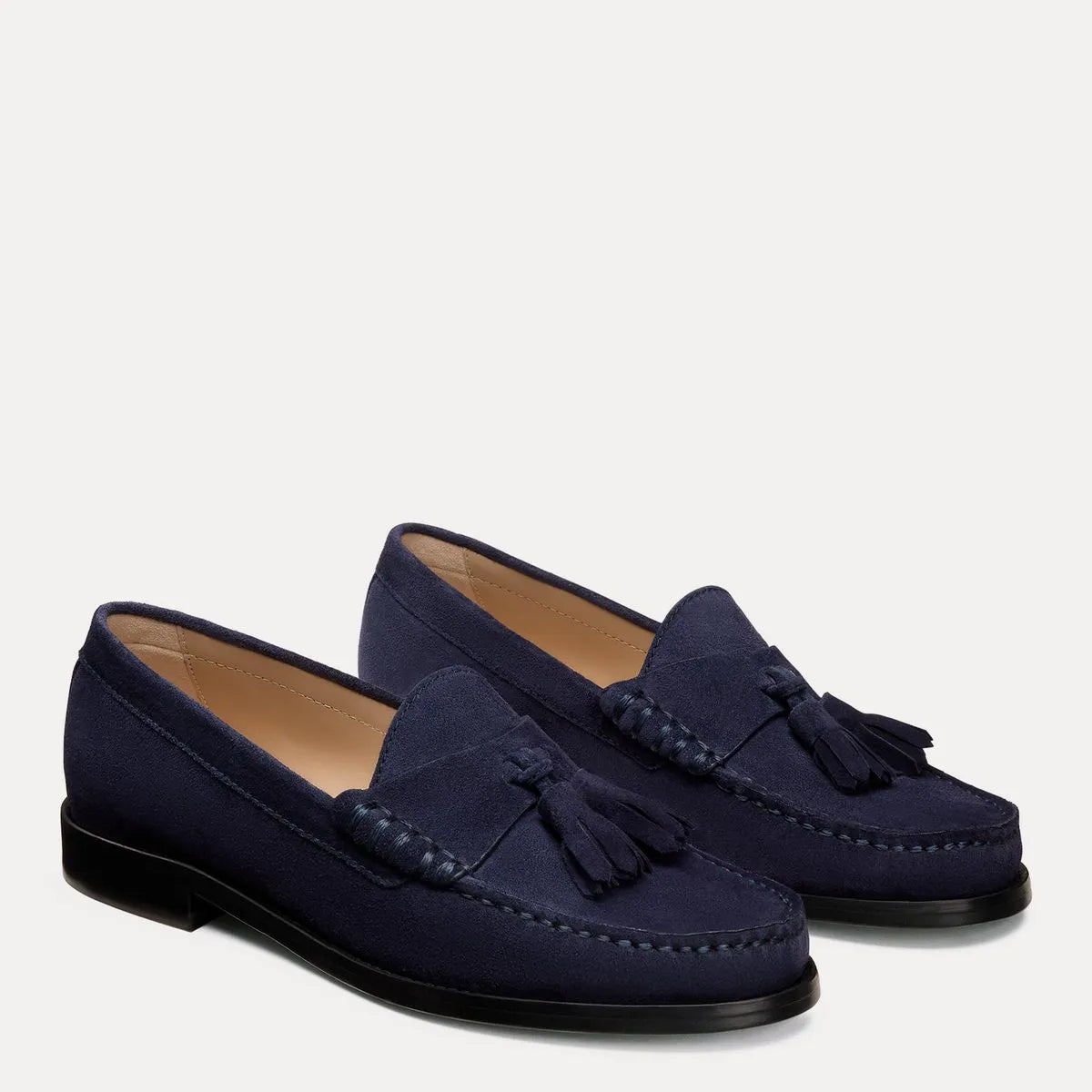 Lottie Tassel Loafer - Navy Blue Suede