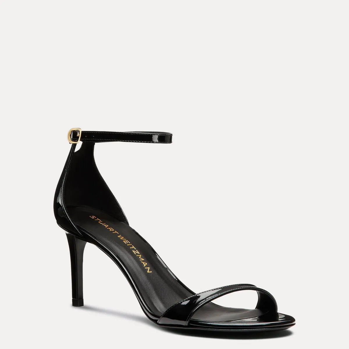 Nudist II Sandal 75 - Black Patent Leather