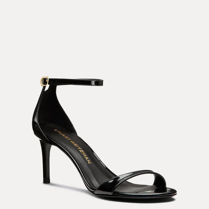 Nudist II Sandal 75 - Black Patent Leather