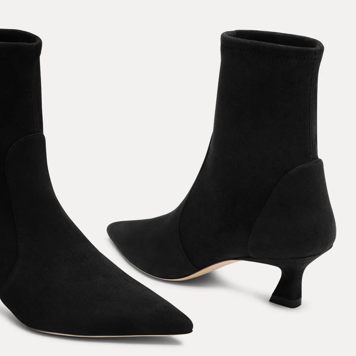 Vinnie Stretch Bootie 50 - Black Stretch Suede