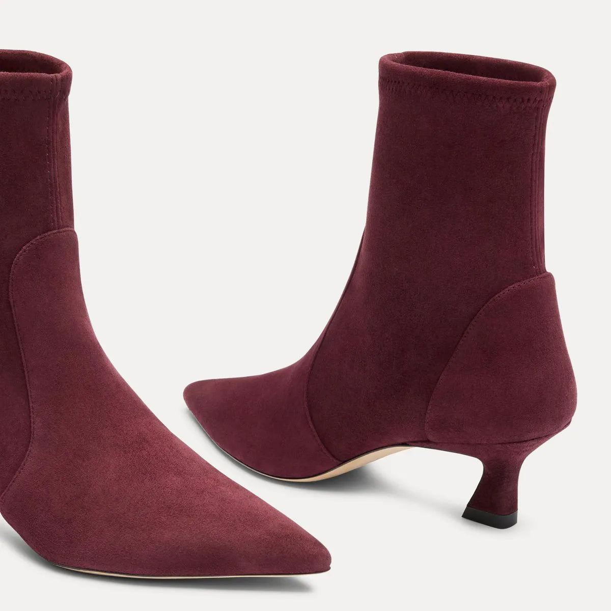 Vinnie Stretch Bootie 50 - Boysenberry Stretch Suede
