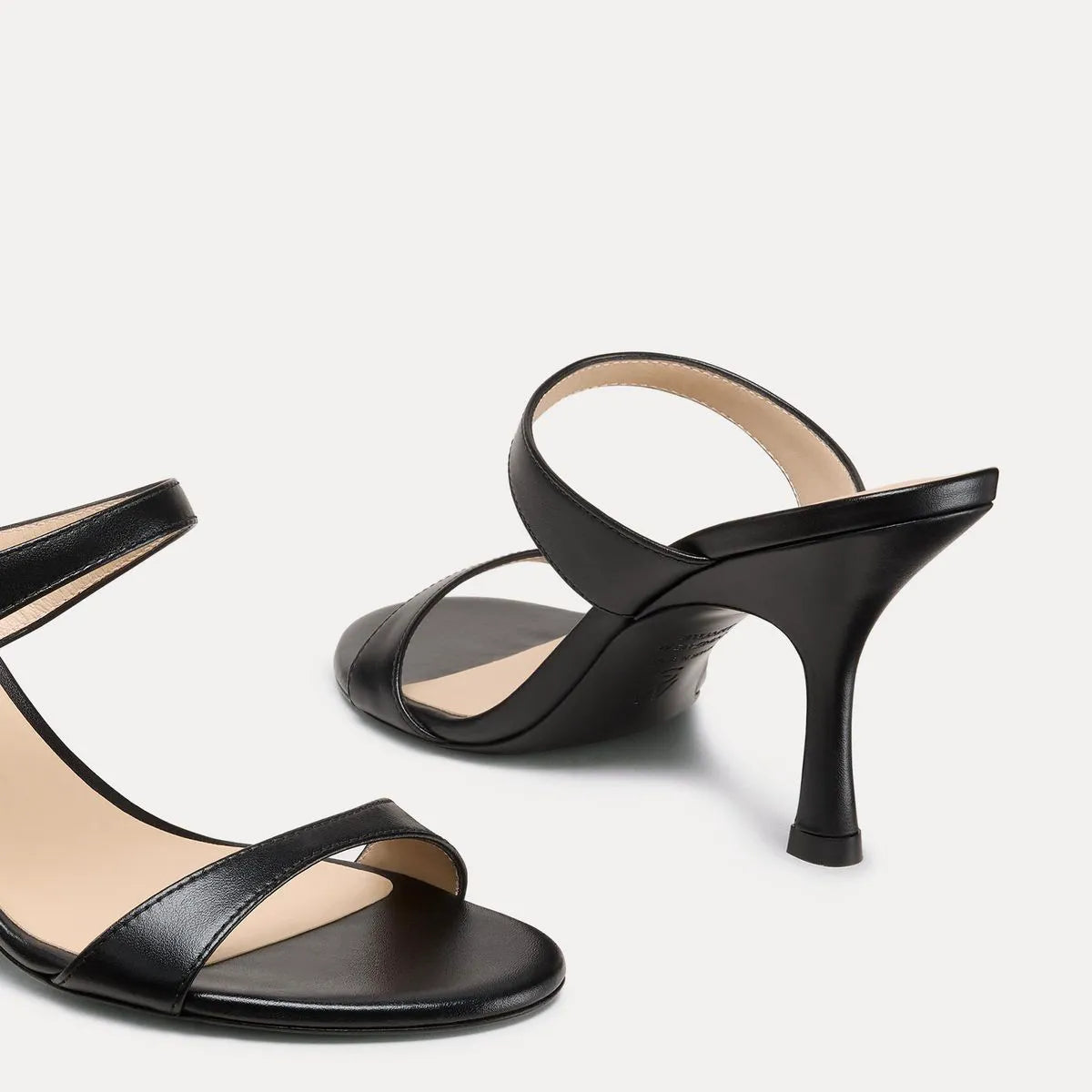 Nudist Slide Sandal 85 - Black Leather