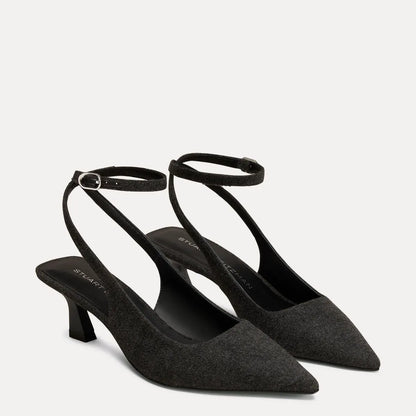 Vinnie Ankle-Strap Pump 50 - Charcoal Flannel