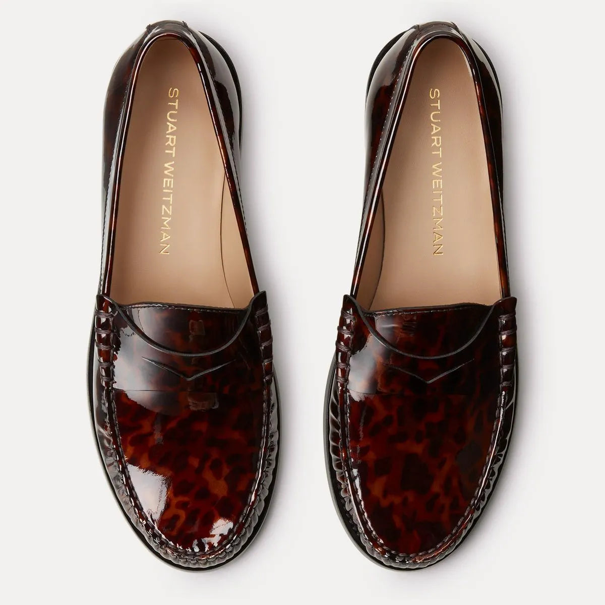 Lottie Loafer - Brown Tortoise-Print Leather