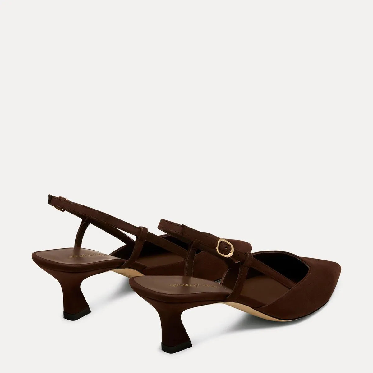 Vinnie Slingback Pump 50 - Walnut Suede