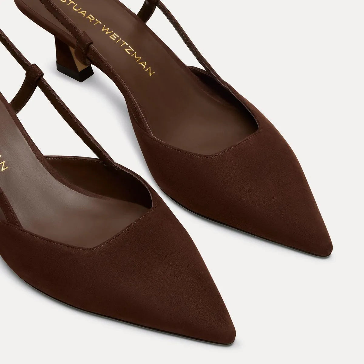 Vinnie Slingback Pump 50 - Walnut Suede