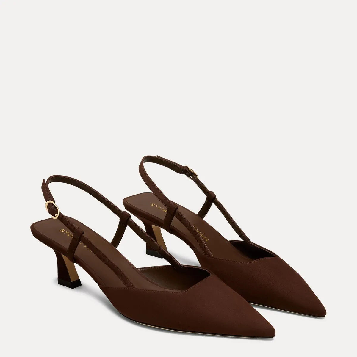 Vinnie Slingback Pump 50 - Walnut Suede