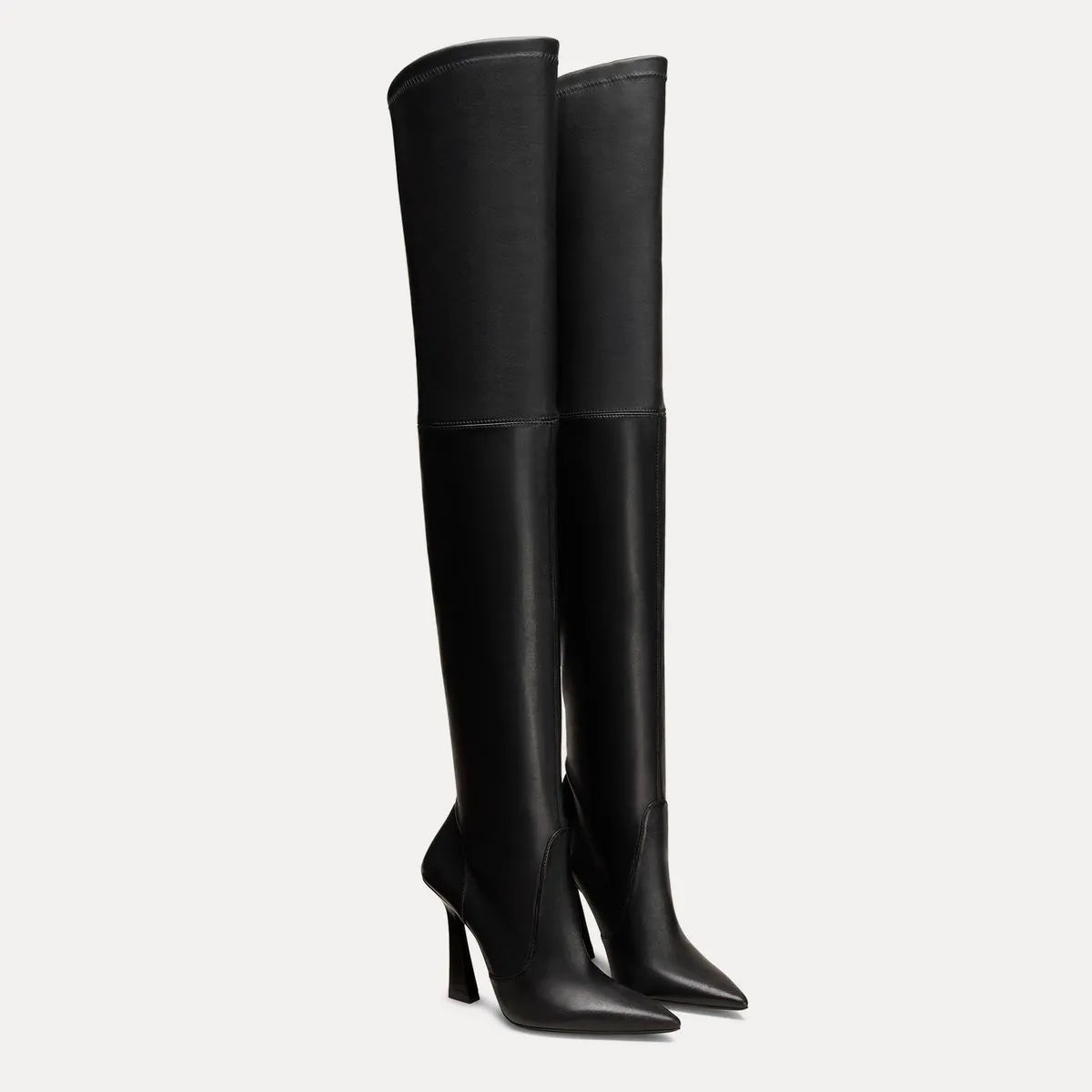 Ultravinnie Over-the-Knee Boot - Black Stretch Leather